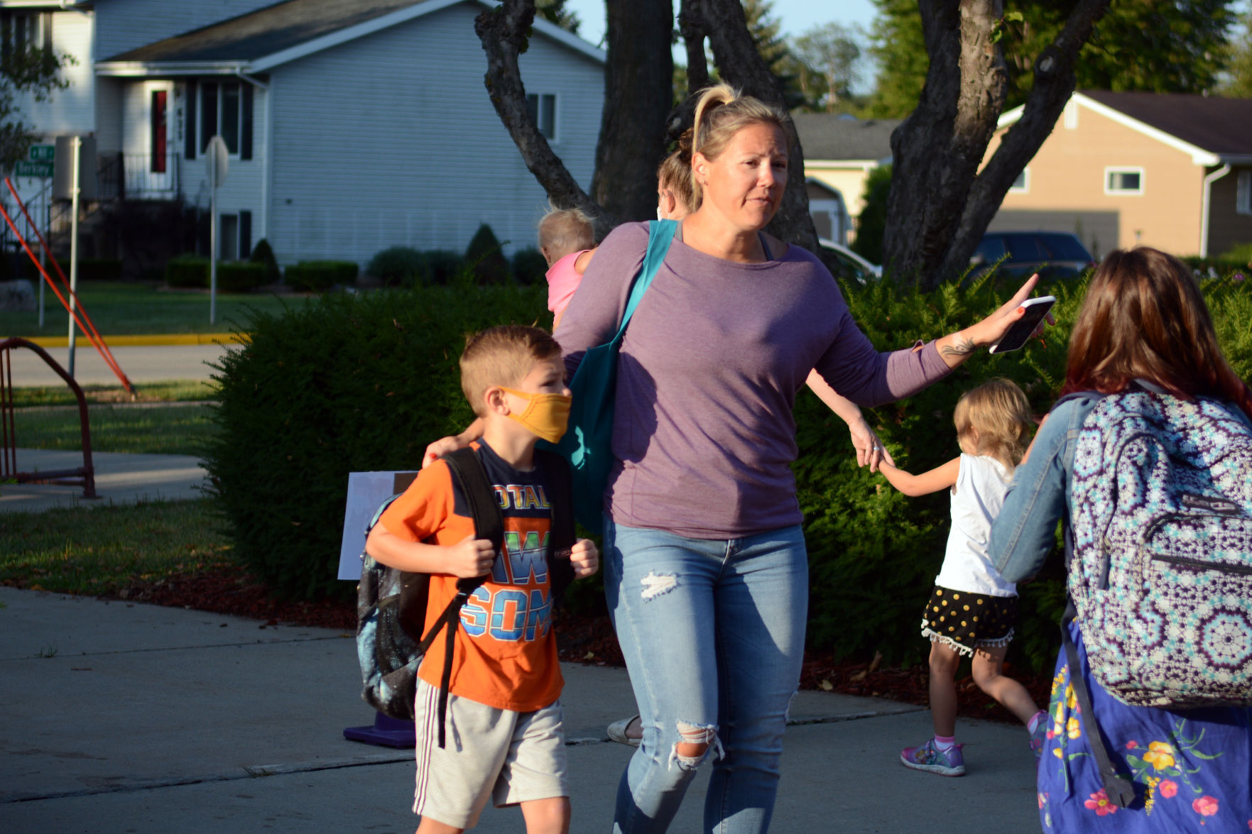 First day of school 2020 in Baraboo